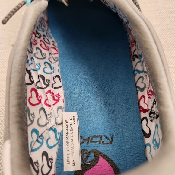 RBK Reebok Modern Classic Aztec Glam Comfort Gray Pink Blue Sneaker Women Sz 12 - Picture 13 of 16